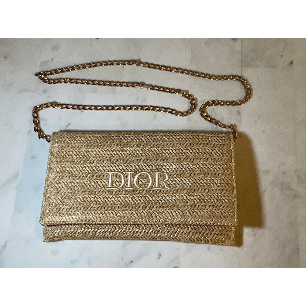 Christian Dior cross body and clouch bag - Raffia / Rattan